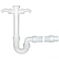 Lavadoras ASPES ALF110 SPÜLENGERUCHSVERSCHLUSS FLEXIBEL PP WEISS 1 1/2"X50