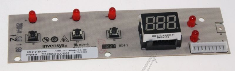 Lavadoras HAIER DW12TFE 0121800014 MÓDULO  ELECTRÓNICO CON VISUALIZADOR