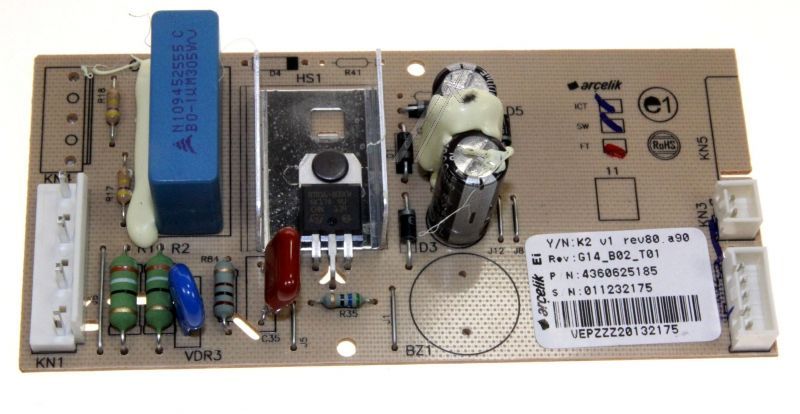 Frigorífico BEKO K5250NFHC-751062001 PLACA DE CONTROL